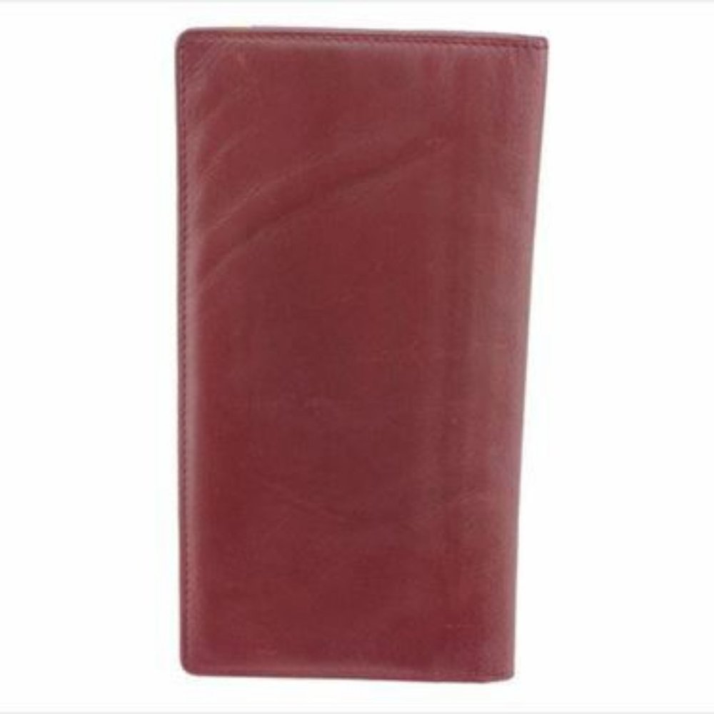 Cartier Wallet Purse Mastline Red Gold leather Woman unisex Authentic Used - Picture 2 of 8